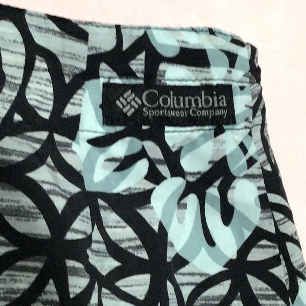 ☀️Columbia Sportswear nylon tropical snap wrap skirt size 10